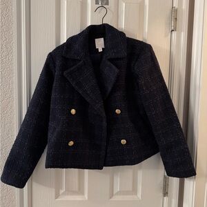 Blue Double-Breasted Women's Blazer LC Lauren Conrad